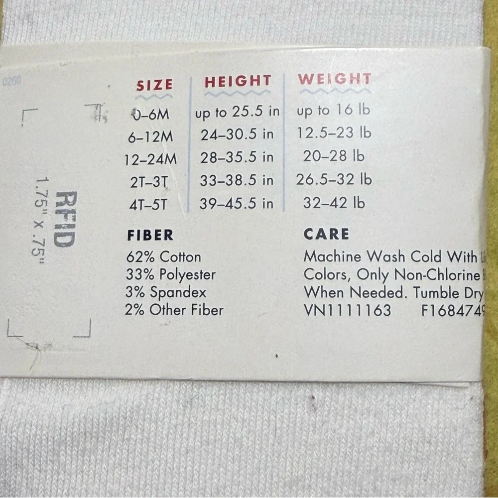 Cat & Jack Fashion Tights 6-12Mo, Girls Fox Tights Brown White Cotton Blend NWT